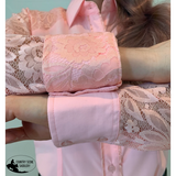 L1328 - AIRLEA Ladies 1/2 Lace Western Shirt 6 Shirts & Tops