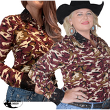 L1364 - Camo Ladies Western Shirt - Country Scene Saddlery and Pet Supplies