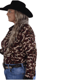L1364 - Camo Ladies Western Shirt - Country Scene Saddlery and Pet Supplies