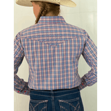 L1376- Jem Check Beaded Ladies Western Shirt Shirts