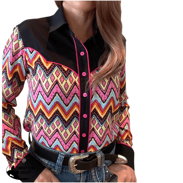 L1395 - Christa Ladies Western Shirt Western Shirts