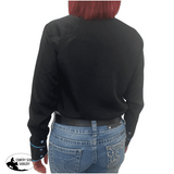 L1441 Amanda Ladies Pipped Western Shirt Western Shirts
