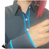 L1441 Amanda Ladies Pipped Western Shirt Western Shirts