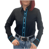 L1441 Amanda Ladies Pipped Western Shirt - Country Scene Saddlery and Pet Supplies