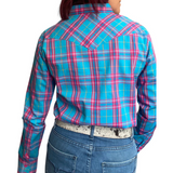 L1459- Saffi Ladies Check Western Shirt Shirts & Tops