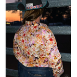 L1480 - Floral Ladies Western Arena Shirt Shirts & Tops
