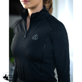 Ladies Piper Black on Black Base Layer - Country Scene Saddlery and Pet Supplies