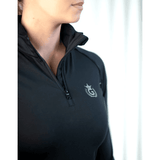Ladies Piper Black on Black Base Layer - Country Scene Saddlery and Pet Supplies