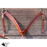 Leather Breastcollar- Floral Tooling - Country Scene Saddlery and Pet Supplies