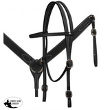 Leather buck stitched bridle and breastcollar set. - Country Scene Saddlery and Pet Supplies