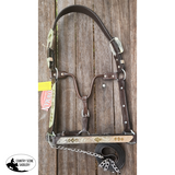 leather full horse size show halter with lead. - Country Scene Saddlery and Pet Supplies