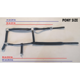 New! Leather Halter - Brass Fittings With Engraved Horse Nameplate Hamag Saddle Cloth Number Holders