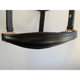 Leather Halter - Rose Gold Fittings with Engraved Horse Nameplate - Country Scene Saddlery and Pet Supplies