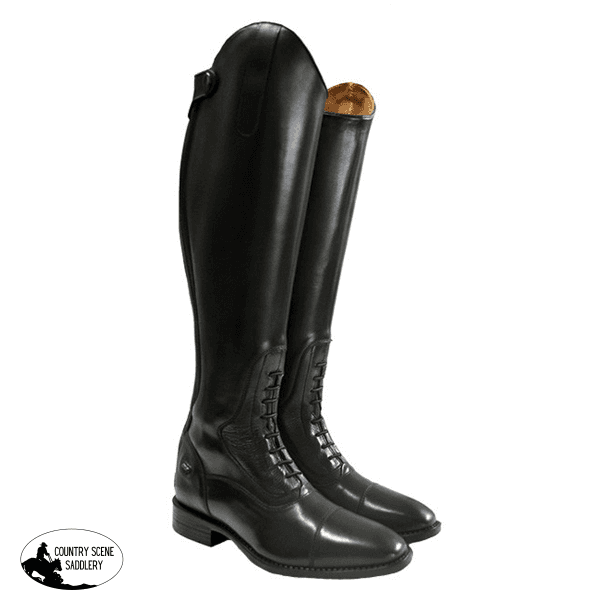 Leather Long Boot With Zip Riding Boot