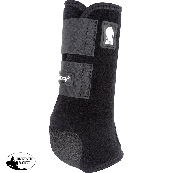 Legacy2 Support Boots Black Horse & Leg Wraps