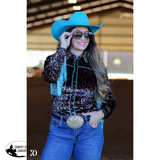 LEOPARD & FRINGE VELVET PERFORMANCE RODEO SHIRT - Country Scene Saddlery and Pet Supplies