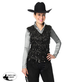Liza Show Vest, Black - Country Scene Saddlery and Pet Supplies