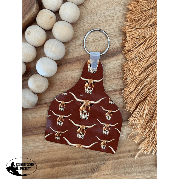 Longhorn Tag Keyrings Gift Items