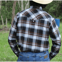 M3035 - Barden Rawhide Western Mens Check Arena Shirt Shirt