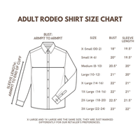 Maroon Solid Performance Rodeo Shirt (Adult) Western Shirts