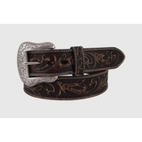 Mens 1 1/2" Tooled Leather Belt - Country Scene Saddlery and Pet Supplies
