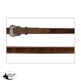 Mens Embossed Leather Hair on Belt - Country Scene Saddlery and Pet Supplies