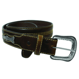 Mens Top Grain Stitched Belt Belts