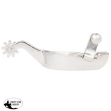 Myler Stainless Steel Spur with 1 1/4" Band and 10 Point Rowel. - Country Scene Saddlery and Pet Supplies