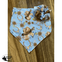 Neck Scarf & Scrunchie - Blue Cowgirl Ladies Scarves