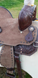 12"/ 13" Double T Youth Hard Seat Barrel style saddle. - Country Scene Saddlery and Pet Supplies
