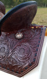 12"/ 13" Double T Youth Hard Seat Barrel style saddle. - Country Scene Saddlery and Pet Supplies