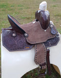 12"/ 13" Double T Youth Hard Seat Barrel style saddle. - Country Scene Saddlery and Pet Supplies