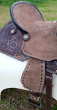 12"/ 13" Double T Youth Hard Seat Barrel style saddle. - Country Scene Saddlery and Pet Supplies