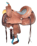 12" and 13" Double T Roughout Barrel Saddle. - Country Scene Saddlery and Pet Supplies