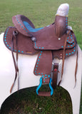 12" and 13" Double T Roughout Barrel Saddle. - Country Scene Saddlery and Pet Supplies