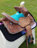 12", 13" Double T Youth Bear Trap style saddle Gullet: 7.5" Bars:&nbsp;Full&nbsp;QH Bars - Country Scene Saddlery and Pet Supplies
