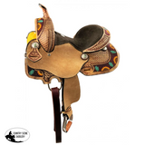 New! 12", 13" Double T Youth Hard Seat Barrel style saddle - Country Scene Saddlery and Pet Supplies