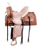 12" Double T Square skirted hard seat roping style. - Country Scene Saddlery and Pet Supplies