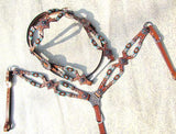 Showman ® Turquoise and Orange beaded - Country Scene Saddlery and Pet Supplies