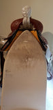14" 15" 16" Double T Barrel Style Saddle with Texas Star Concho - Country Scene Saddlery and Pet Supplies