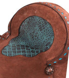 14", 15", 16" Double T Roughout Barrel Style Saddle Set. - Country Scene Saddlery and Pet Supplies