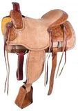 15", 16" Circle S Roping Saddle with Roughout Seat. - Country Scene Saddlery and Pet Supplies