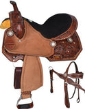 15", 16" Double T barrel style saddle set. - Country Scene Saddlery and Pet Supplies