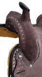 15" Double T Roughout Barrel Style Saddle. - Country Scene Saddlery and Pet Supplies