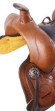 16" Circle S Trail Saddle with barbwire trim. - Country Scene Saddlery and Pet Supplies