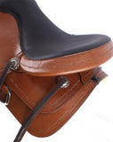 16" Circle S Trail Saddle with barbwire trim. - Country Scene Saddlery and Pet Supplies