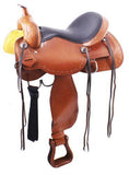 16" Circle S Trail Saddle with barbwire trim. - Country Scene Saddlery and Pet Supplies