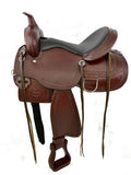 16" Circle S Trail Saddle with wave print border - Country Scene Saddlery and Pet Supplies