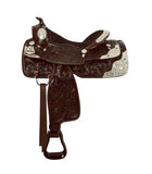 NEW! 16" Double T fully tooled show saddle. - Country Scene Saddlery and Pet Supplies
