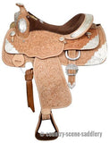 New! *16" Fully tooled Double T show saddle. - Country Scene Saddlery and Pet Supplies